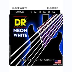 DR Hi-Def Neon White Cordes Guitare Électrique Heavy 11-50