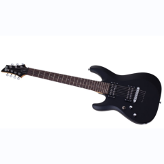 schecter guitare électrique c-7 deluxe l Satin Black