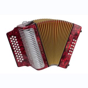 Hohner Corona II Sol Do Fa rouge