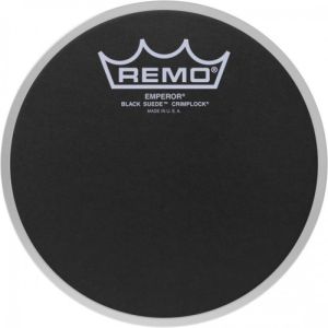 Remo ES-0810-MP Peau 10" Emperor Ebony Suede Crimplock