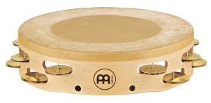 Meinl Tambourin Artisan Edition 10 pouces Peau + Cymbales Laiton MTAH2B