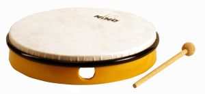 TAMBOURIN ABS 10" JAUNE