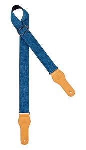 Ortega Courroie Guitare Coton Bleu