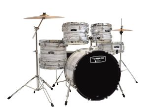 Mapex Tornado Wood Grain White 18''