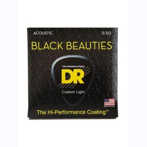 DR Black Beauties Cordes Acoustique Custom Light 11-50