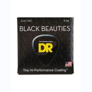 DR Black Beauties Cordes Guitare Électrique Light À Medium 9-46