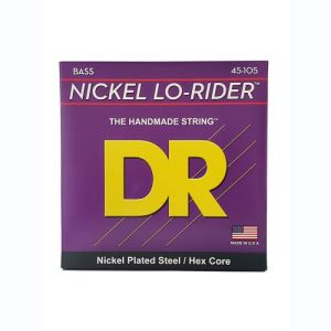 DR Nickel Lo-Rider Nickel Plated Cordes Basse Medium 45-105