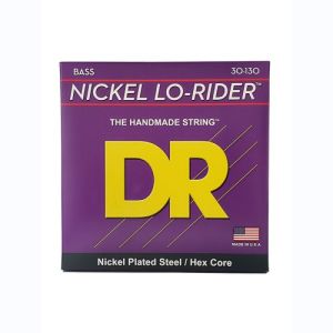 DR Nickel Lo-Rider Nickel Plated Cordes Basse 6 Cordes Medium À Heavy 30-130
