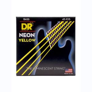 DR Hi-Def Neon Yellow Cordes Basse Medium 45-105