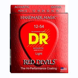 DR Red Devils Red Cordes Acoustique Light 12-54