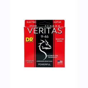 DR Veritas Coated Core Technology Cordes Guitare Électrique Light À Medium 9-46
