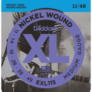 D'Addario EXL115 Medium-Blues-Jazz Rock 11-49
