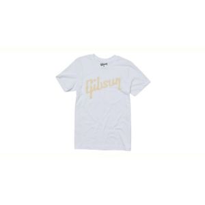 Gibson Distressed Logo Tee (White) SM