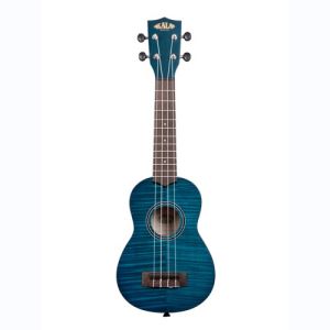 Kala Exotic Mahogany, Soprano Transparent Blue, livré avec housse