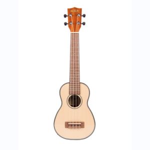 Kala Solid Spruce Top-Mahogany, Long Neck Soprano, livré avec housse