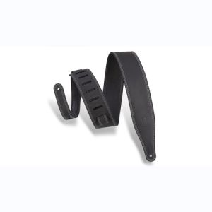 Levy's Sangle cuir avec surpiqûres Black