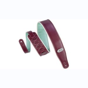 Levy's Sangle vinyle réversible bord blanc Burgundy