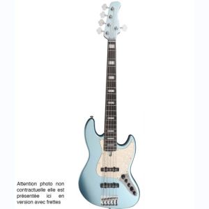 Marcus Miller jazz bass V7 Alder-5 LPB Fretless V2.0 Lake Placid Blue