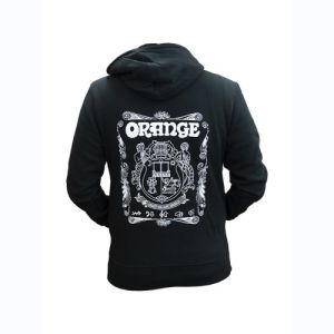 Orange Hoodie Crest XL Black