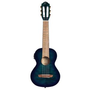 Ortega  Guitarlele Acajou Flamme Eq RGLE18BLF
