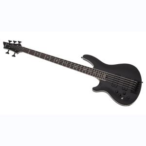 schecter basse électrique c-5 sls elite evil twin gaucher Satin Black
