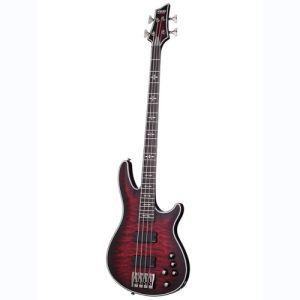 Schecter Hellraiser Extreme 4 Crimson Red Burst Satin