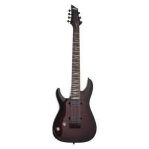 schecter OMEN ELITE 7 gaucher  Black Cherry Burst