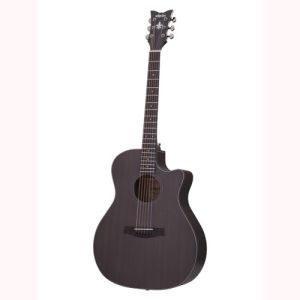 ORLEANS STUDIO Satin See-Through Black