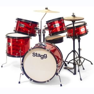 stagg batterie acoustique TIM JR 5-16B RD