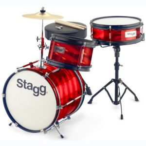 stagg batterie acoustique TIM JR 3-12B RD