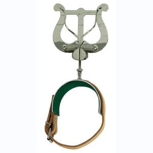 GEWA Pupitre lyre de marche grande Flûte Nickelé