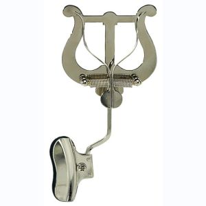 GEWA Pupitre lyre de marche Trombone  Nickelé