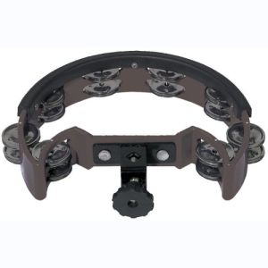 GEWA Tambourin Demi lune  Noir Double rangée