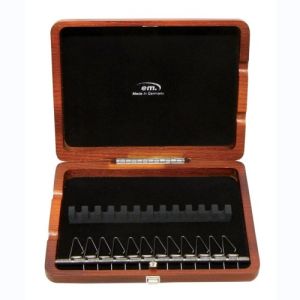 GEWA Etui anches doubles Hautbois 12 tubes  Laque brun rouge