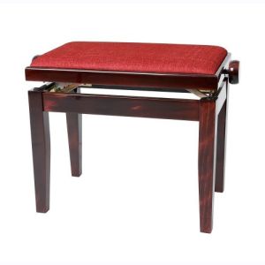 GEWA Banquette DeLuxe Acajou brillant 2 Assise bordeaux