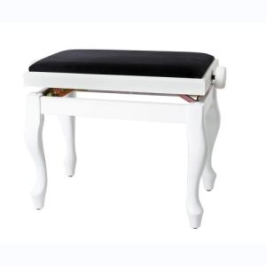 GEWA Banquette Piano Deluxe Classic Cdt 2 Blanc mat