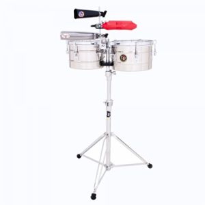 Latin Percussion Timbales Tito Puente Timbalitos LP272-S Acier