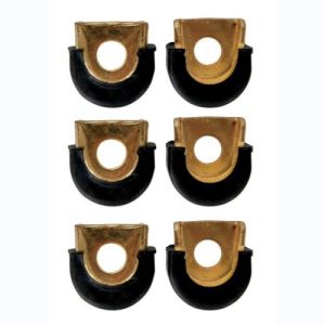 Latin Percussion Shell Protectors Conga LP628 5-16" trou, Chrome [6 pces]