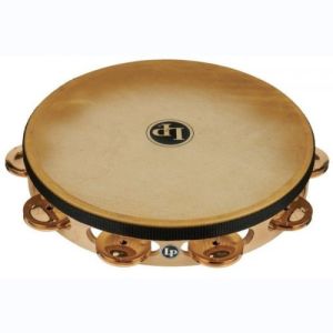 Latin Percussion Tambourins Pro 10in Single Row with Head LP383-BZ 10" Bronze w-head