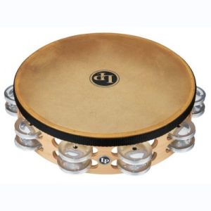Latin Percussion Tambourins Pro 10in Double Row With Head LP384-BB 10" Laiton-Bronze